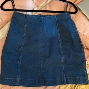 Free people denim skirt